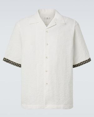 Commas Bowling Shirt - White
