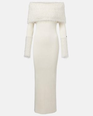 Jean Paul Gaultier Ribbed-Knit Maxi Dress - White