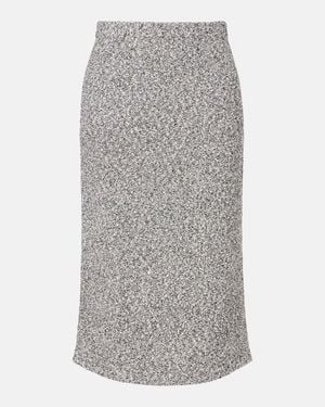 Tory Burch Tweed Pencil Skirt - Grey