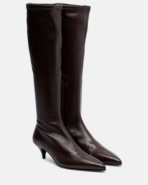 A.Emery Oscar 60 Leather Knee-High Boots - Black