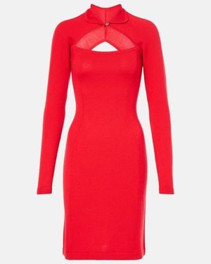 Vivienne Westwood Knitted Wool Midi Dress - Red
