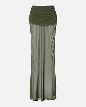 Bananhot Falda Larga Adelina Drapeada - Verde