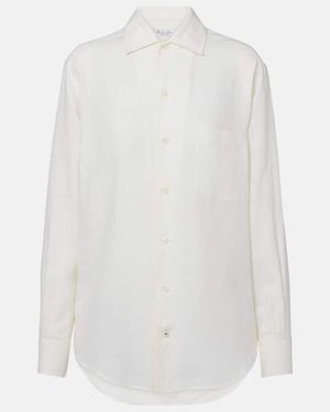 Loro Piana Andre Linen Shirt - White
