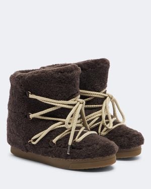 Isabel Marant Botas De Nieve Nowles De Borrego - Negro