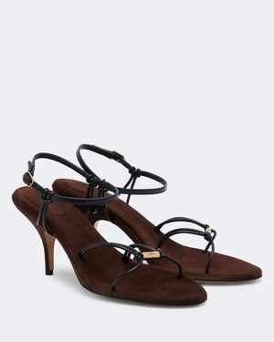 Chloé Matilda Leather Sandals - Brown