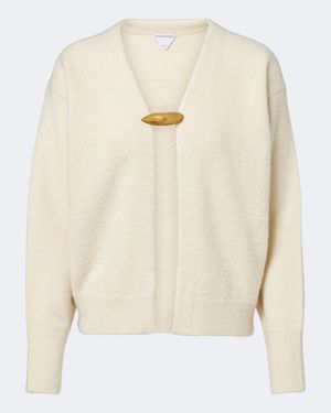 Bottega Veneta Cardigan Aus Kaschmir, Wolle Und Seide - Natur