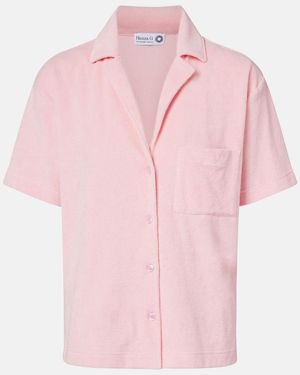 Hunza G Resort Cotton Terry Shirt - Pink