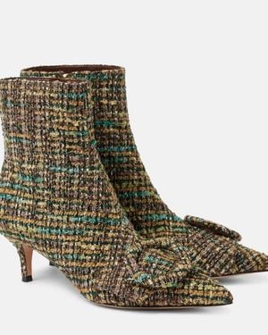 Gianvito Rossi 55 Boucle Ankle Boots - Green