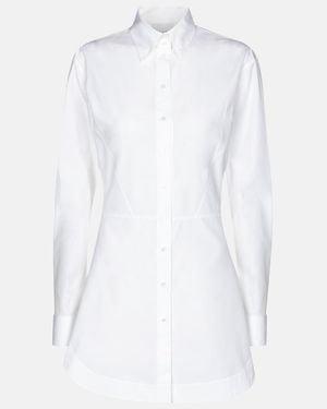 Alaïa Cotton Poplin Shirt - White