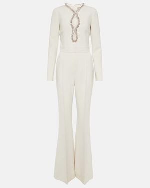 Elie Saab Verzierter Jumpsuit - Weiß