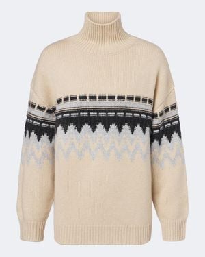 Jardin Des Orangers Fair Isle Cashmere Sweater - Natural