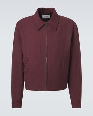 Lemaire Blouson Aus Gabardine - Rot