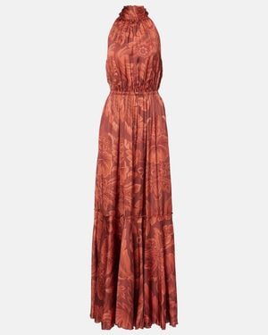 Etro Printed Maxi Dress - Red