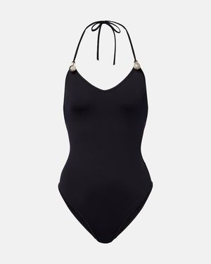 Bottega Veneta Verzierter Badeanzug - Schwarz