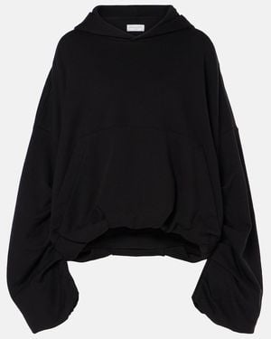 Dries Van Noten Sudadera Oversized De Jersey De Algodon - Negro