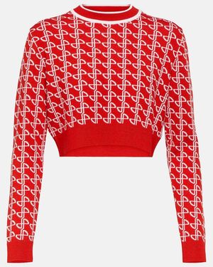 Patou Pullover Mit Jacquardmuster - Rot