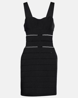 Tom Ford Intarsia Viscose-Blend Minidress - Black