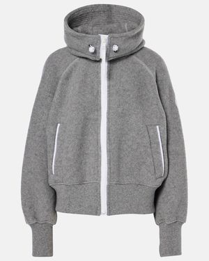 Canada Goose Wool-Blend Bomber Jacket - Grey