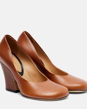 Dries Van Noten Leather Court Shoes - Brown