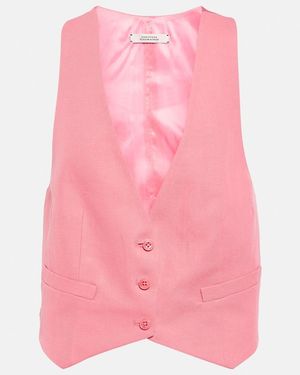 Dorothee Schumacher Colorful Lightness Cotton And Linen Vest - Pink