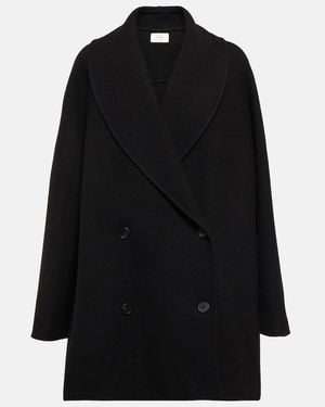 The Row Polli Wool-Blend Coat - Black