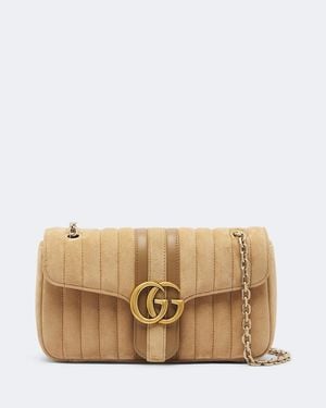 Gucci Schultertasche Jetset Gg Marmont Medium - Natur