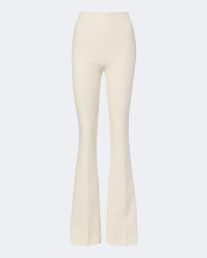 Safiyaa Alexa Crepe Flared Trousers - White