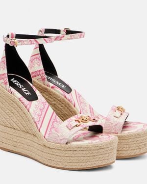 Versace Wedge Sandals - Multicolour