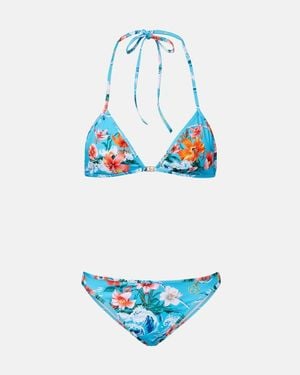 Gucci Floral Bikini - Blue