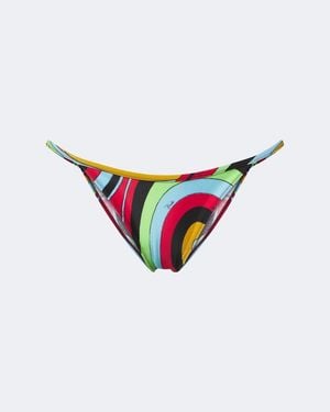 PUCCI Slip Bikini Iride - Bianco