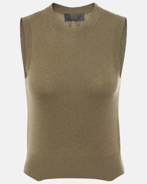 Nili Lotan May Cashmere Jumper Vest - Green