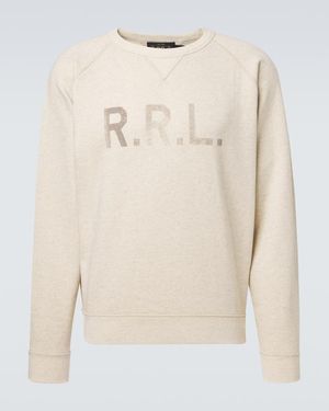 RRL Logo Cotton-Blend Sweatshirt - Natural