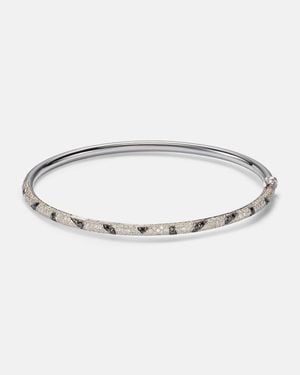 Yvonne Léon Jonc Zebre 9Kt Bracelet With Diamonds - Metallic