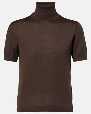 Ralph Lauren Cashmere Turtleneck Top - Brown