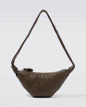 Lemaire Croissant Small Leather Shoulder Bag - Metallic