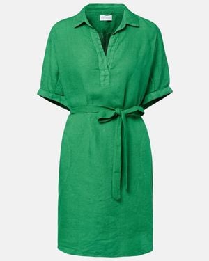 Velvet Stella Linen Minidress - Green