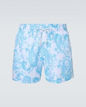 Etro Bedruckte Badeshorts - Blau