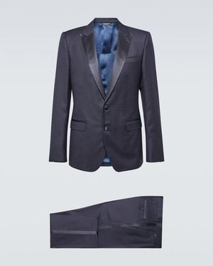 Dolce & Gabbana Wool And Silk-Blend Suit - Blue