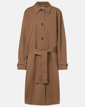 TOTEME Belted Cotton Trench Coat - Brown