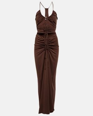 Christopher Esber Cutout Halterneck Maxi Dress - Purple