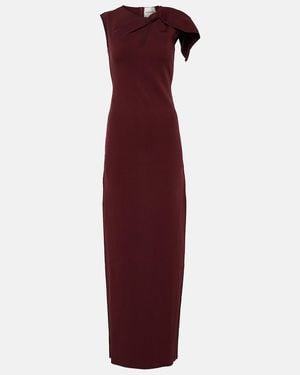 Roland Mouret Maxi Bow Dress - Purple