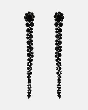 Simone Rocha Drip Embellished Drop Earrings - Black