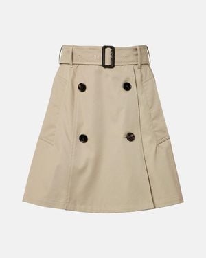 Burberry Minirock Aus Baumwolle - Natur