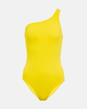 Isabel Marant Sage One-Shoulder Swimsuit - Yellow