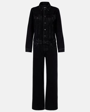 Agolde Jumpsuit Esther Aus Denim - Schwarz
