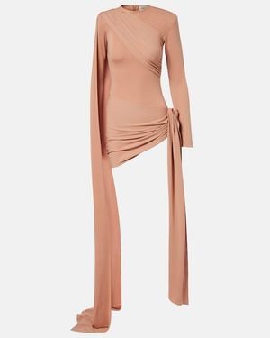 The New Arrivals Ilkyaz Ozel Draped Gathered Minidress - Pink