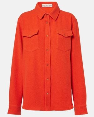 God's True Cashmere Fire Cashmere Shirt - Red