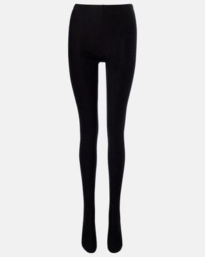 Maison Margiela High-Rise Tights - Black