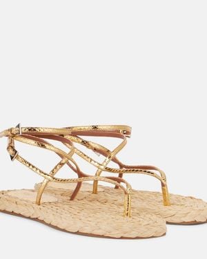 Paris Texas Hydra Metallic Leather Thong Sandals