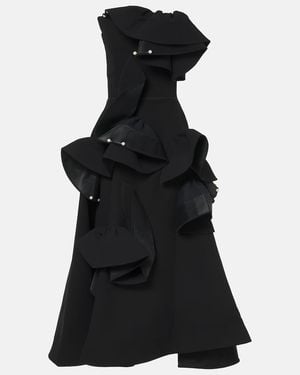 Maticevski Fateful Ruffled Strapless Gown - Black